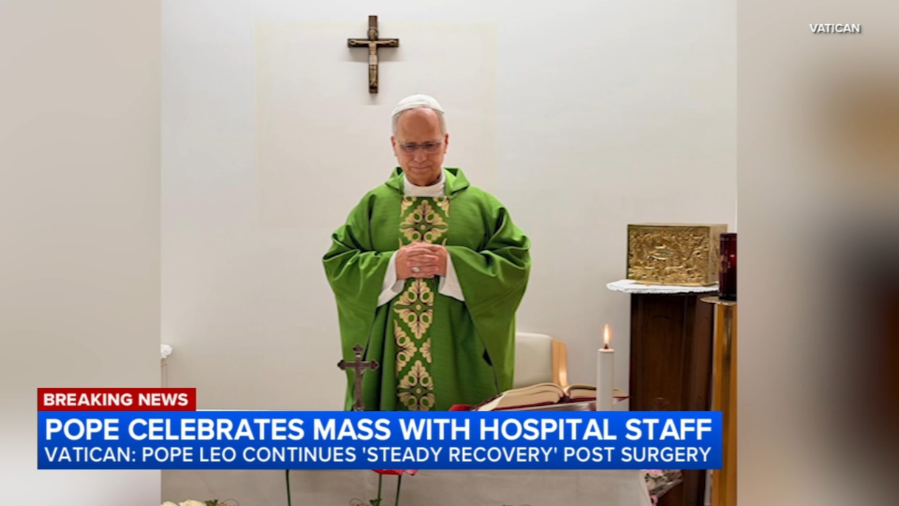 Vatican releases images of Pope Leo XIV celebrating Mass post surgery
       — ABC 7 Bay Area