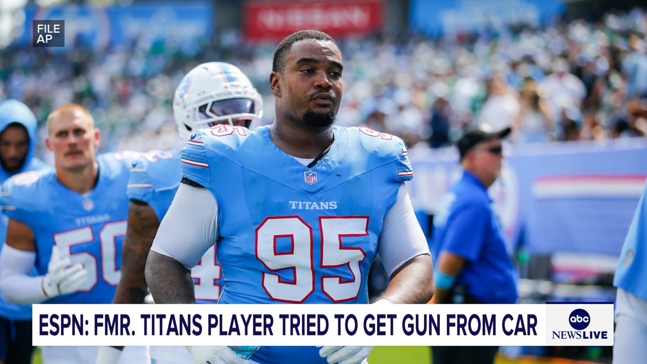 Jordan Elliott was released by Titans after pulling out gun in parking lot, coach Robert Saleh says
       — ABC 7 Bay Area, Healdsburg Sports news