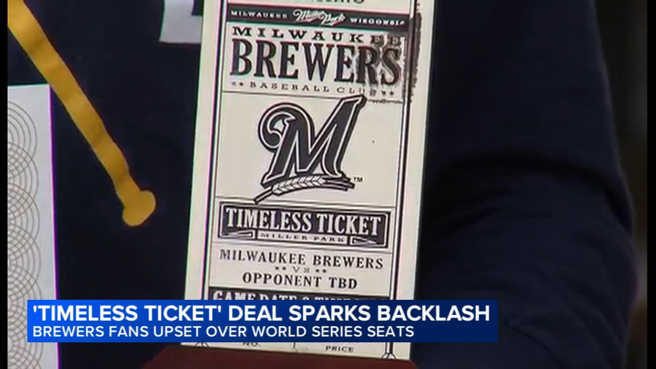 Brewers 'Timeless Ticket' holders say the team isn't fully honoring deal for World Series seats
       — ABC 7 Bay Area, Healdsburg Schools news