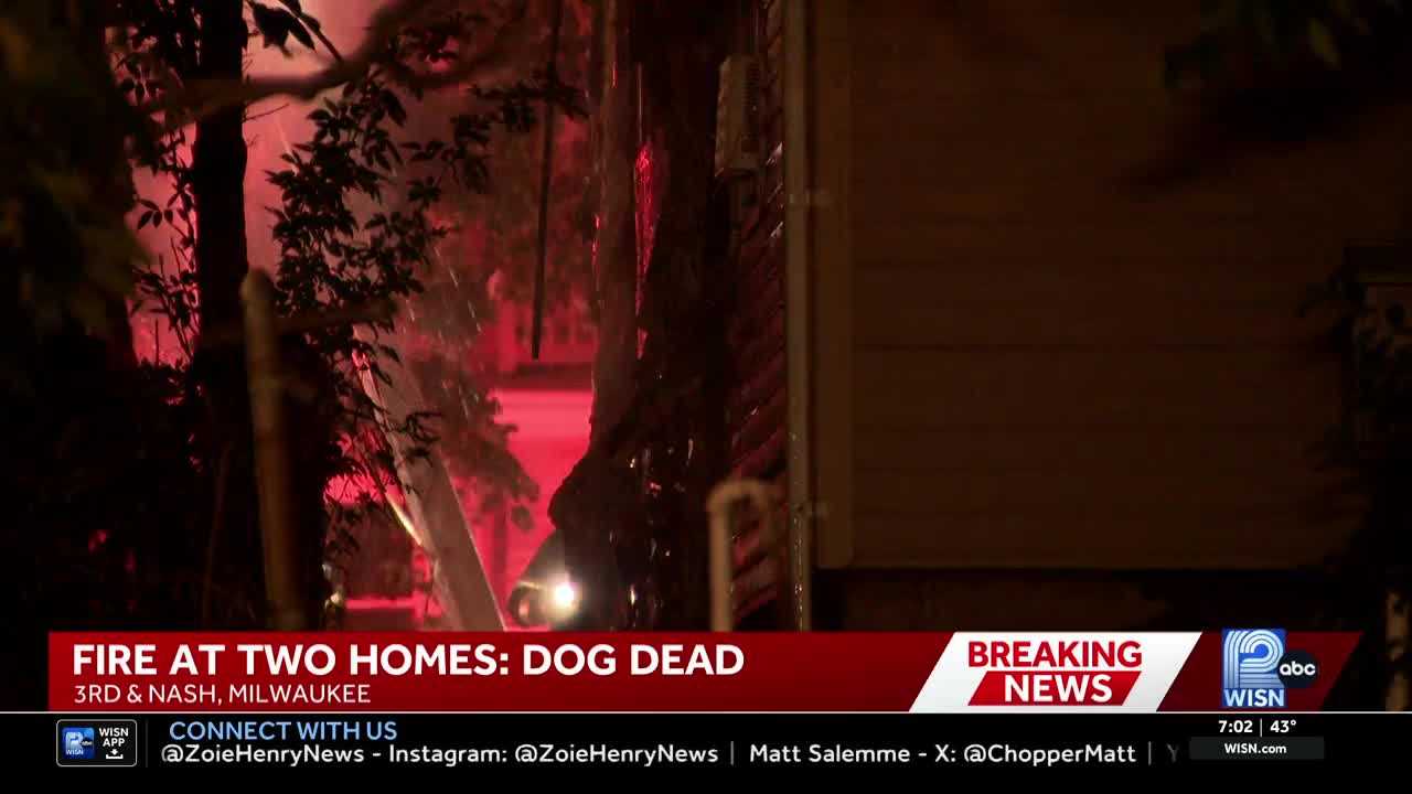 Dog killed during overnight fire that spread from one Milwaukee home to a second — WISN 12 Milwaukee, Healdsburg Community news