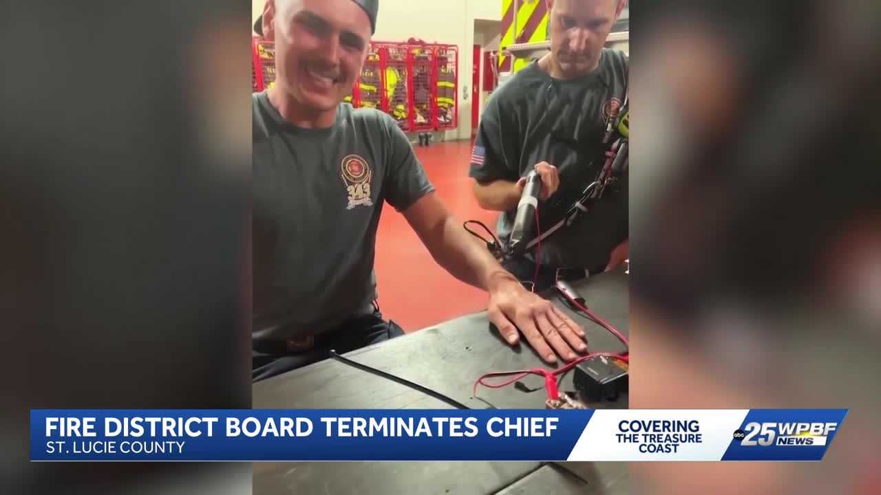 St. Lucie County fire chief terminated after months of controversy — WPBF West Palm Beach, Healdsburg Community news