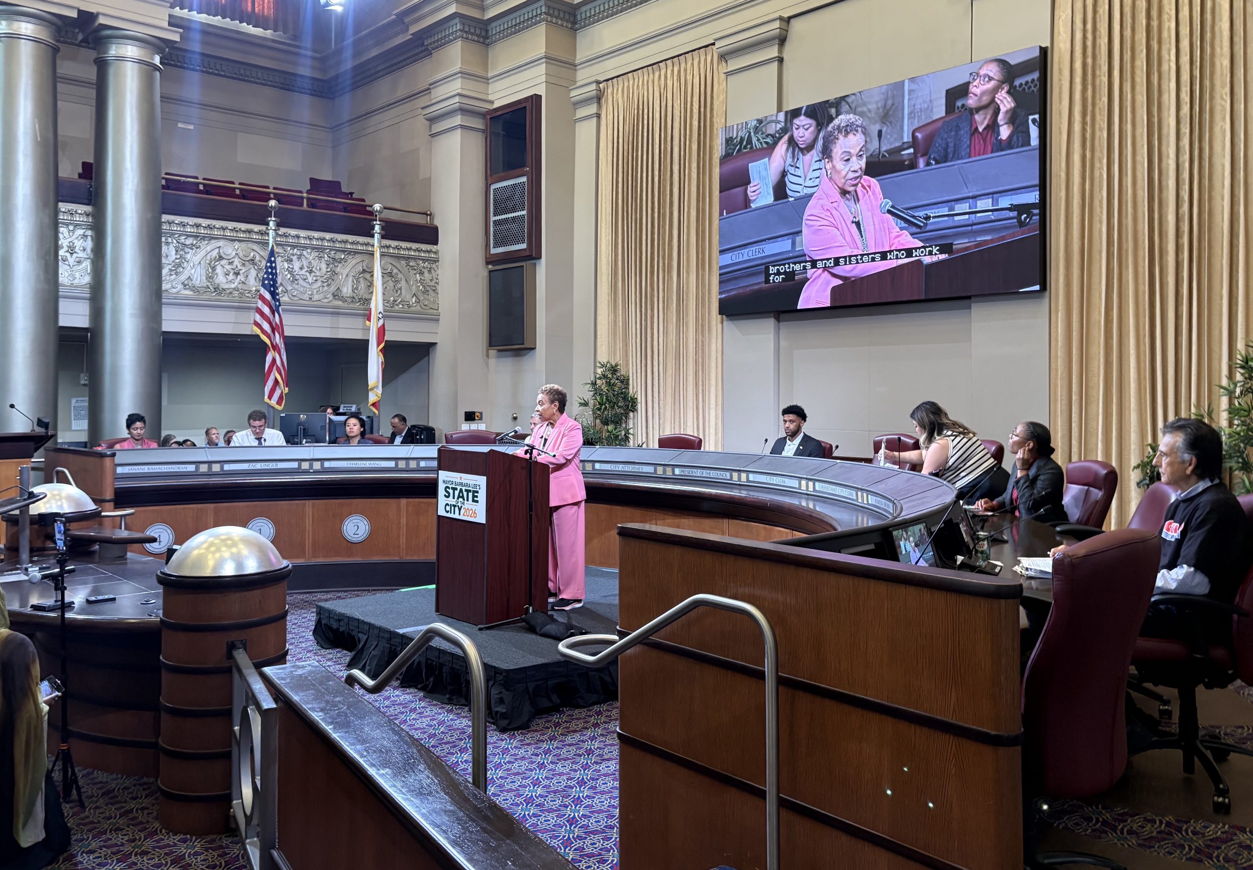 Lee gives upbeat State of the City speech as unions increase pressure for deal — The Oaklandside, Healdsburg Government news
